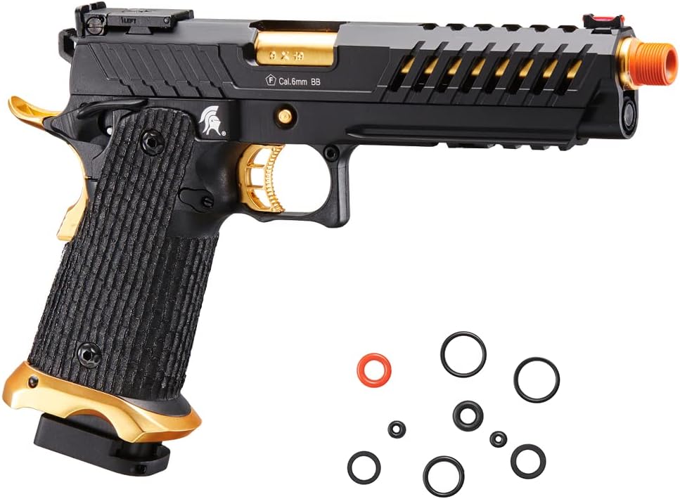 Lancer Tactical Knightshade Hi-Capa Gas Blowback Full Steel Airsoft Pistol